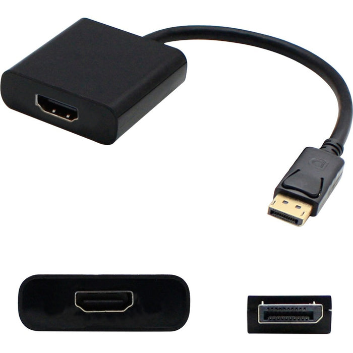5PK DisplayPort 1.2 Male to HDMI 1.3 Female Black Active Adapters Which Comes with Audio For Resolution Up to 2560x1600 (WQXGA)