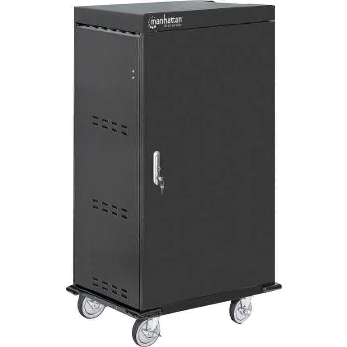 Manhattan UVC Charging Sanitizing Cart with 48 USB-A Ports and 48 AC Outlets