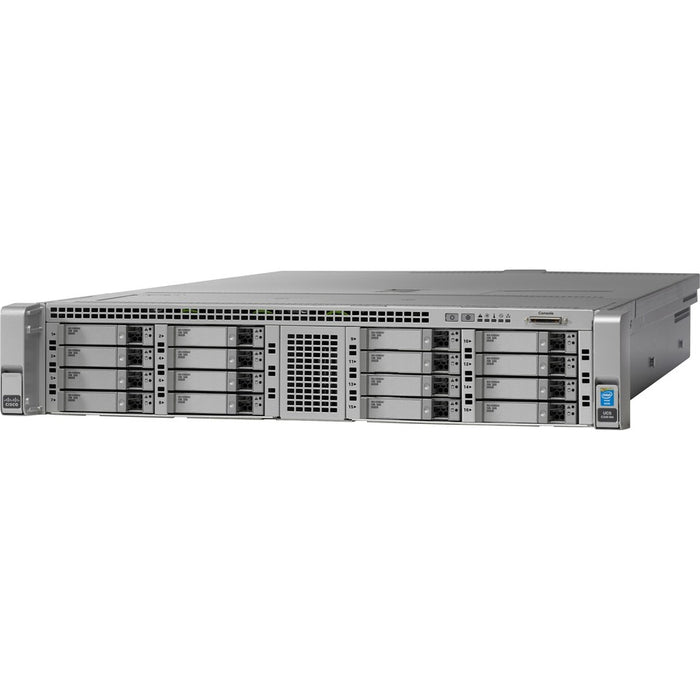 Cisco C240 M4 2U Rack Server - 2 x Intel Xeon E5-2660 v4 2 GHz - 64 GB RAM - 12Gb/s SAS Controller