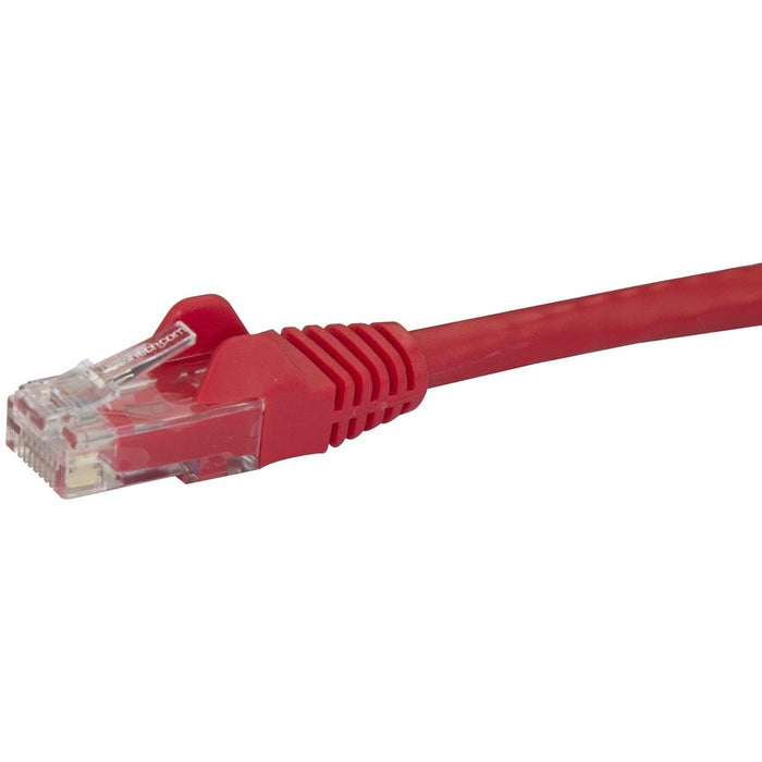 StarTech.com 150ft CAT6 Ethernet Cable - Red Snagless Gigabit - 100W PoE UTP 650MHz Category 6 Patch Cord UL Certified Wiring/TIA
