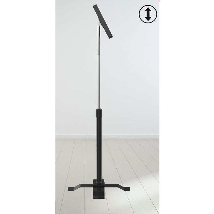 CTA Digital Compact Floor Stand with Universal Security Enclosure (Black)