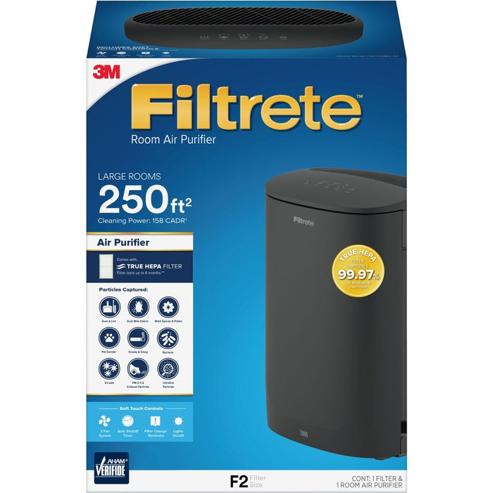 Filtrete Room Air Purifier - Large Room - FAP-C03BA-G2, 250 Sq Ft