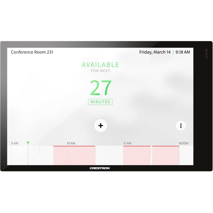 Crestron 7 in. Room Scheduling Touch Screen, Black Smooth