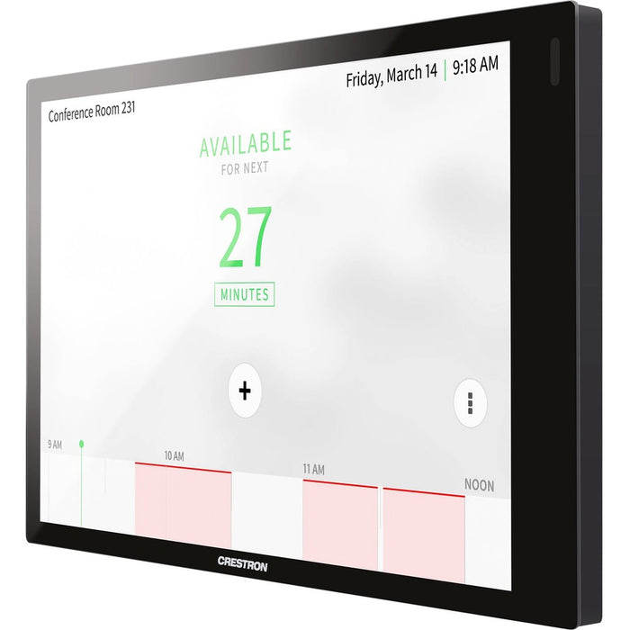 Crestron 7 in. Room Scheduling Touch Screen, Black Smooth