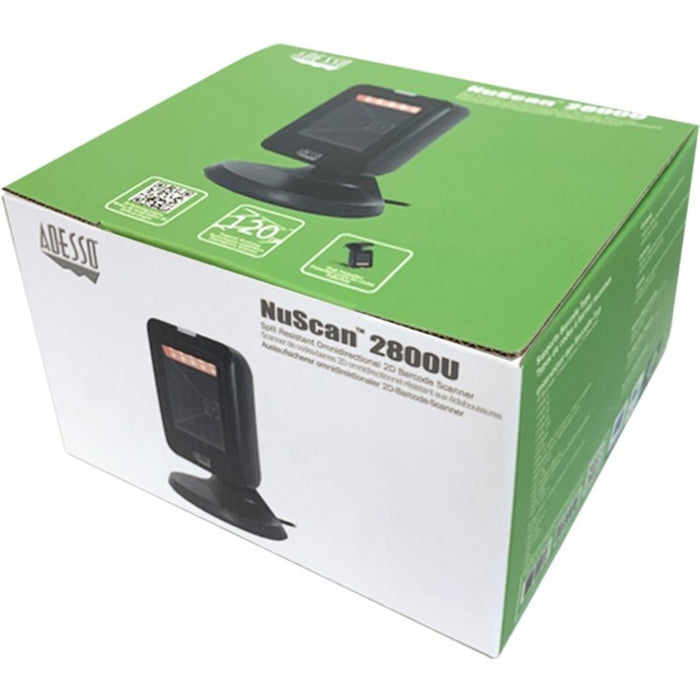 Adesso NuScan 2800U Omnidirectional 2D Desktop Barcode Scanner