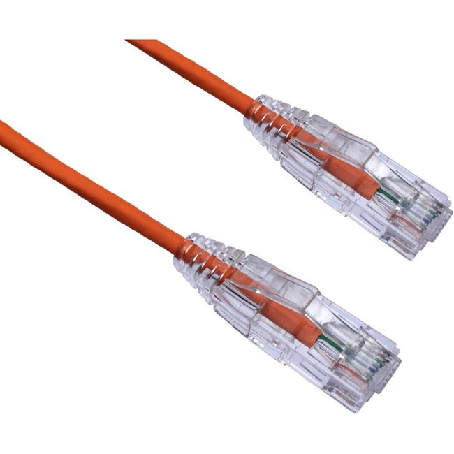 Axiom 30FT CAT6 BENDnFLEX Ultra-Thin Snagless Patch Cable 550mhz (Orange)