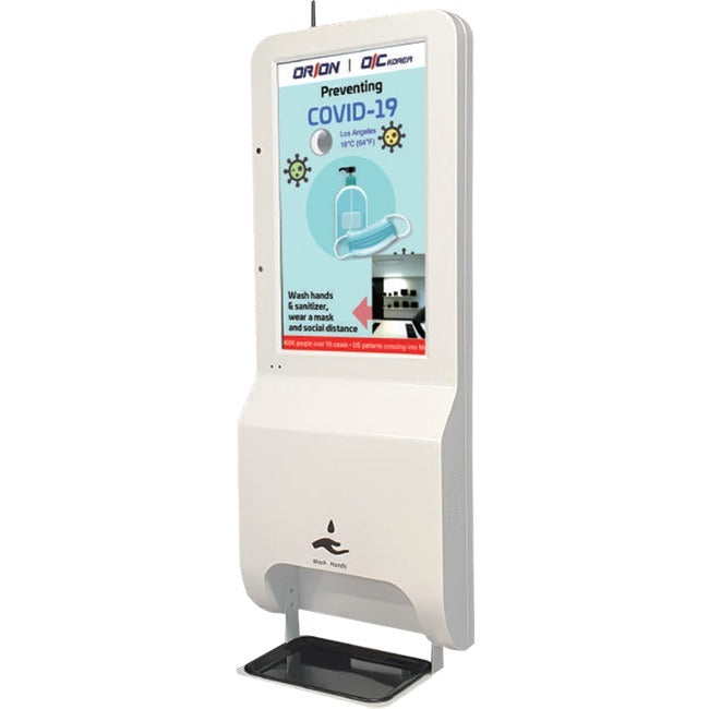 ORION Images 21.5" Temperature Sensing Kiosk With Hand Sanitizer