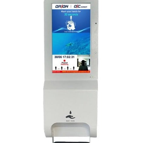 ORION Images 21.5" Temperature Sensing Kiosk With Hand Sanitizer