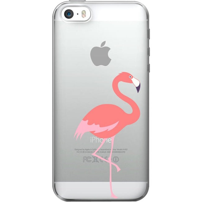 OTM Critter Prints Clear Phone Case, Flamingo