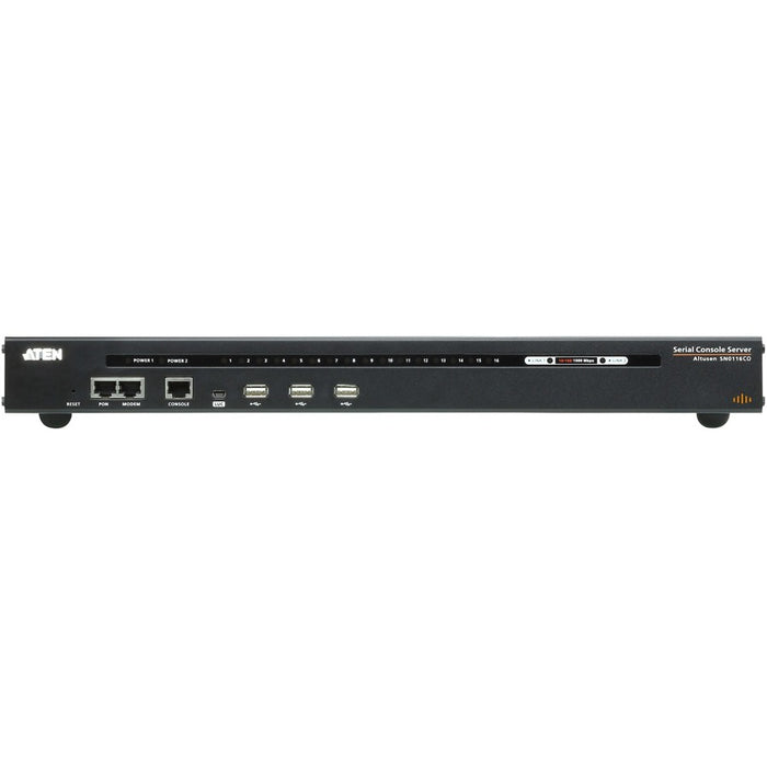 ATEN 16-Port Serial Console Server with Dual Power/LAN