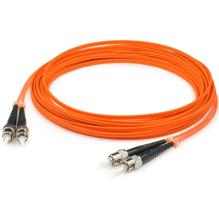AddOn 4m ST (Male) to ST (Male) Orange OM1 Duplex Fiber OFNR (Riser-Rated) Patch Cable