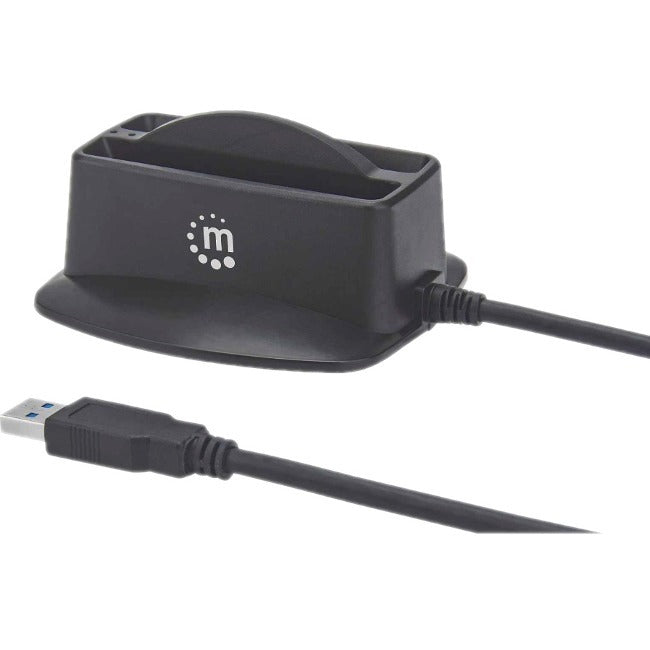 Manhattan 151955 Drive Dock SATA/600 - USB 3.0 Type A Host Interface External - Black