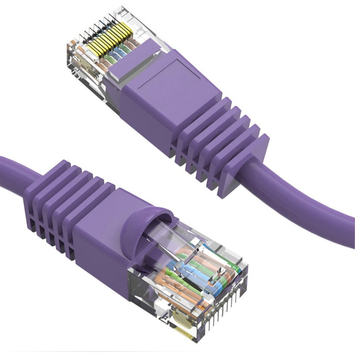Axiom 25FT CAT6 550mhz Patch Cable Molded Boot (Purple)