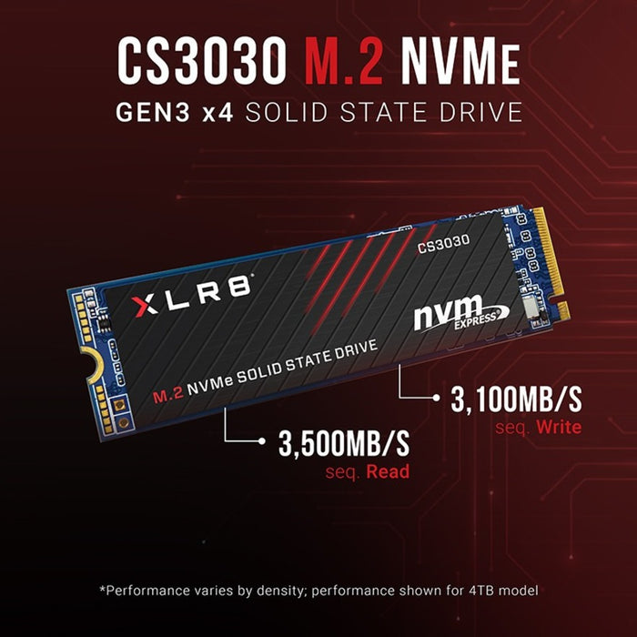 PNY CS3030 4 TB Solid State Drive - M.2 Internal - PCI Express NVMe (PCI Express NVMe 3.0 x4)