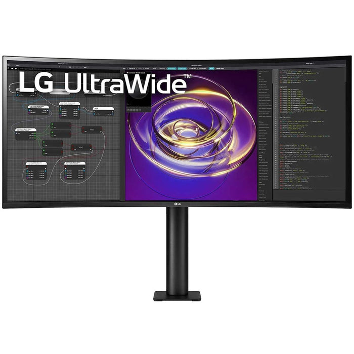 LG Ultrawide 34BP88C-B 34" UW-QHD Curved Screen Edge LED LCD Monitor - 21:9 - Black