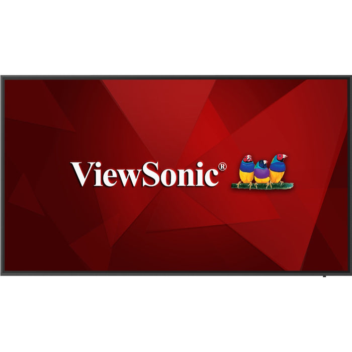ViewSonic 65" Display, 3840 x 2160 Resolution, 450 cd/m2 Brightness, 24/7
