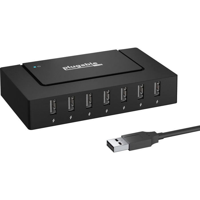 7 Port USB Hub - Plugable USB Charging Station for Multiple Devices