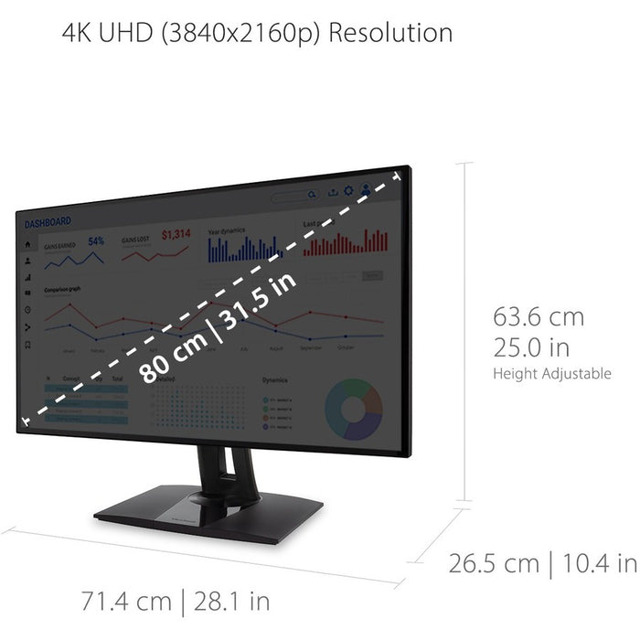 Viewsonic 32" Display, IPS Panel, 3840 x 2160 Resolution