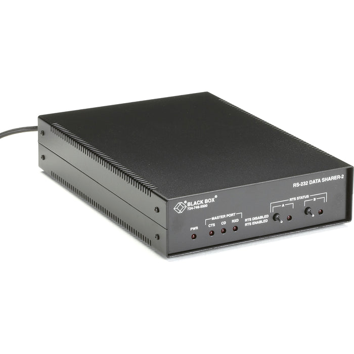 Black Box RS-232 Data Sharer, 2-Port (in Metal Case)