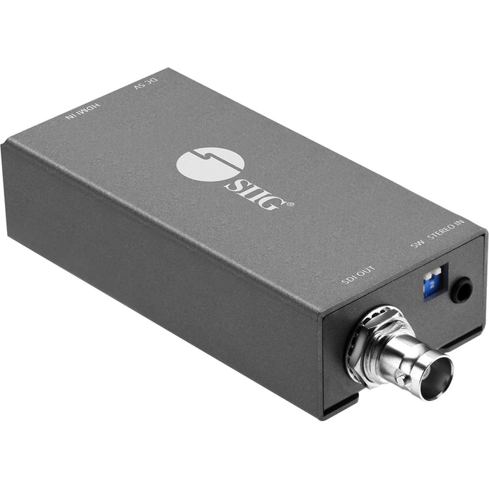 SIIG HDMI to 3G/HD/SD-SDI with Audio Embedder Mini Converter
