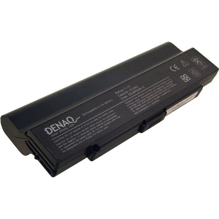 DENAQ 12-Cell 8800mAh Li-Ion Laptop Battery for SONY VGN-AR, VGN-C, VGN-FE, VGN-FJ, VGN-FS, VGN-FT, VGN-N, VGN-S, VGN-Y