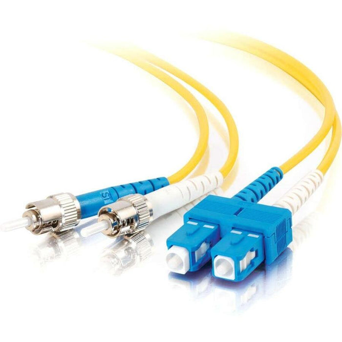 C2G-8m SC-ST 9/125 OS1 Duplex Singlemode PVC Fiber Optic Cable - Yellow