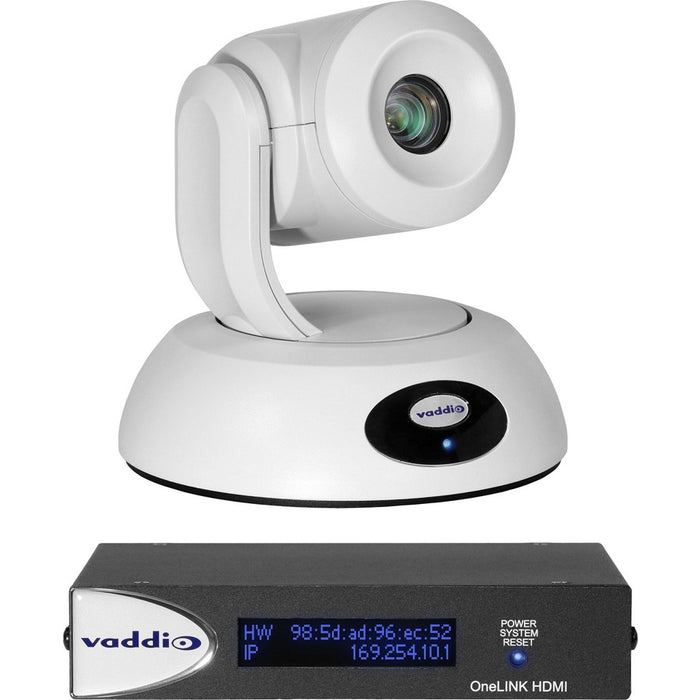 Vaddio RoboSHOT Elite Video Conferencing Camera - 8.5 Megapixel - 60 fps - White