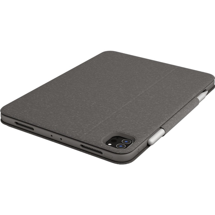Logitech Folio Touch Keyboard/Cover Case (Folio) for 11" Apple iPad Pro, iPad Pro (2nd Generation) Tablet - Graphite
