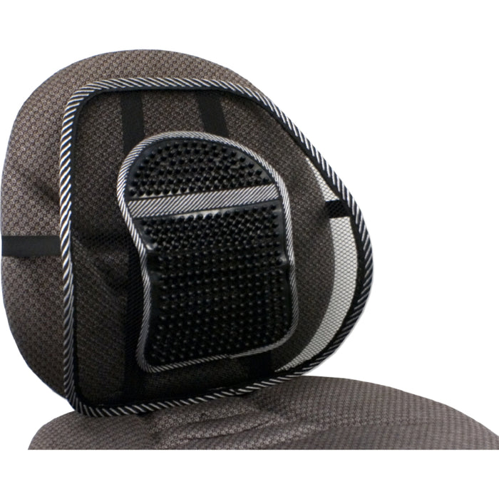 QVS Premium Ergonomic Lumbar Back Support with Large Massage Pad