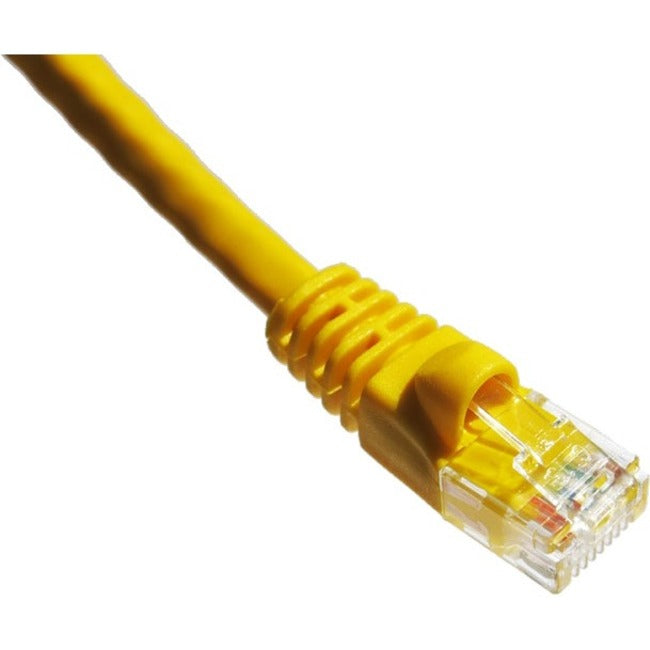 Axiom 50FT CAT5E 350mhz Patch Cable Molded Boot (Yellow) - TAA Compliant
