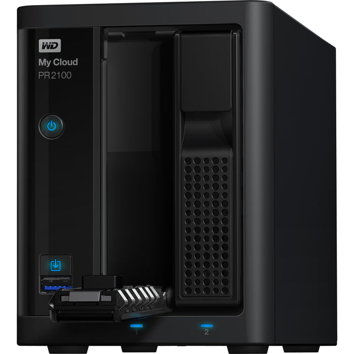 WD 4TB My Cloud PR2100 Pro Series Media Server with Transcoding, NAS - Network Attached Storage