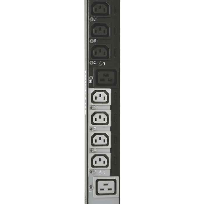 Tripp Lite PDU 3-Phase Switched 208/240V 24 C13 6 C19 Outlet Monitoring TAA