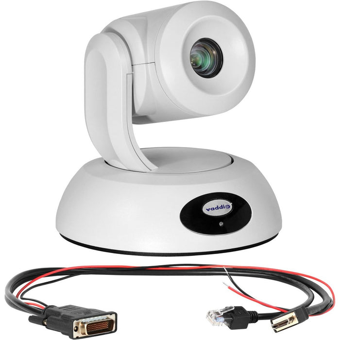 Vaddio RoboSHOT Elite Video Conferencing Camera - 8.5 Megapixel - 60 fps - White