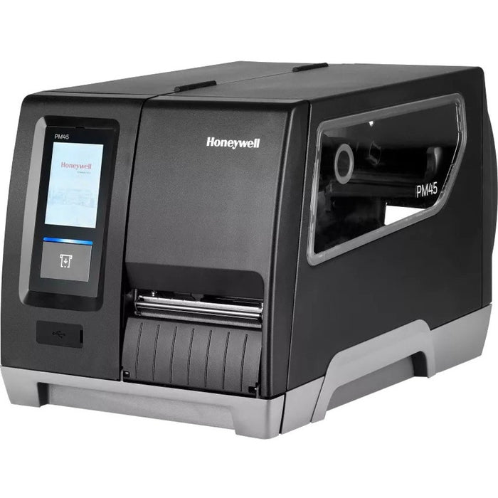 Honeywell PM45A Industrial Thermal Transfer Printer - Monochrome - Label Print - Ethernet - USB - Parallel - With Cutter