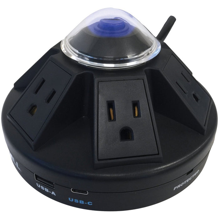 Accell Powramid C Power Center - Surge Protector and USB-A & C Charging Station