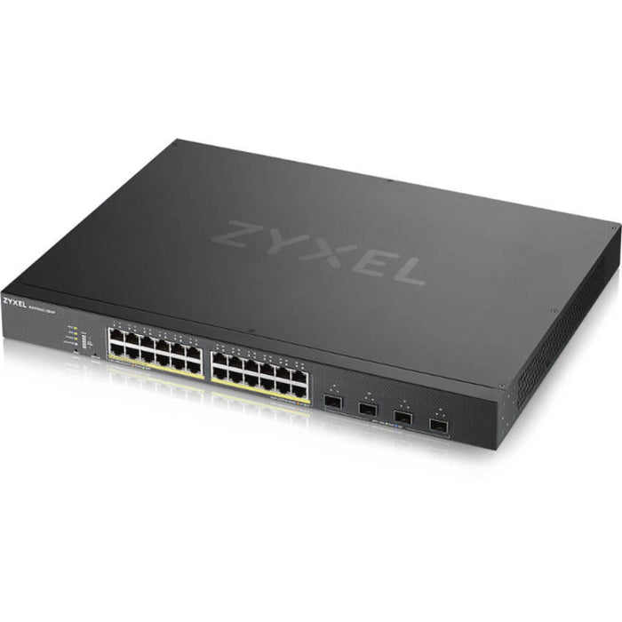 ZYXEL 24-port GbE Smart Managed PoE Switch with 4 SFP+ Uplink