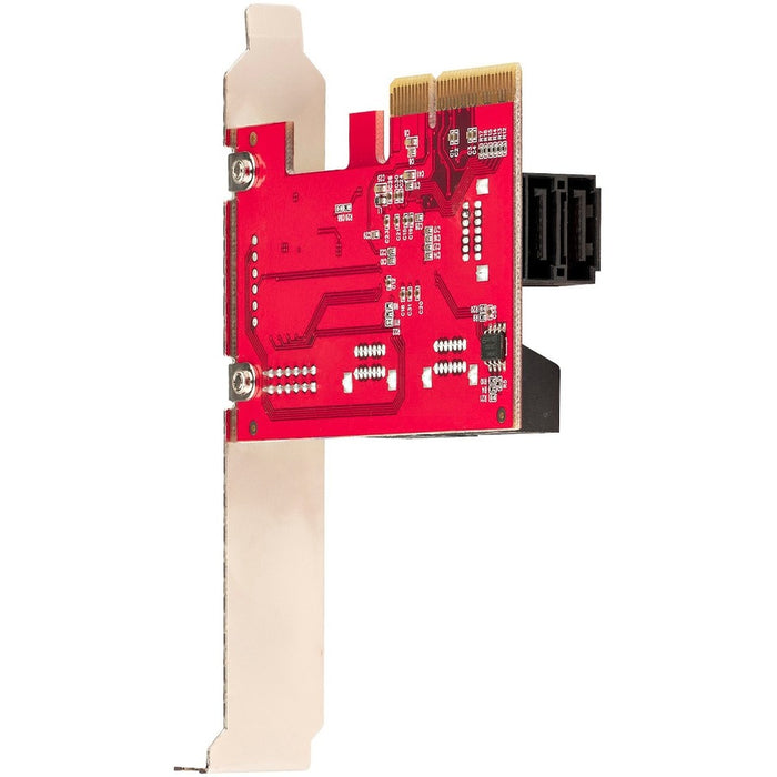 SATA PCIe Card, 6 Port PCIe SATA Expansion Card, 6Gbps SATA Adapter, Stacked SATA Connectors, PCI Express to SATA Converter