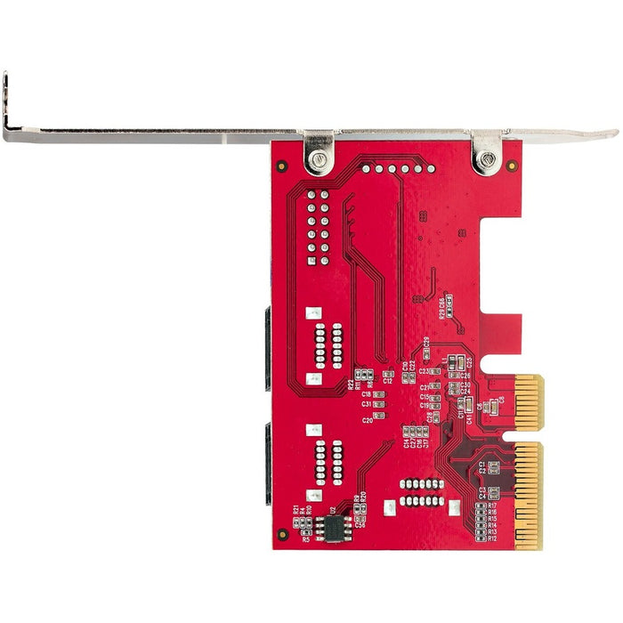 SATA PCIe Card, 6 Port PCIe SATA Expansion Card, 6Gbps SATA Adapter, Stacked SATA Connectors, PCI Express to SATA Converter
