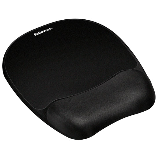 Fellowes Memory Foam Mouse Pad/Wrist Rest- Black