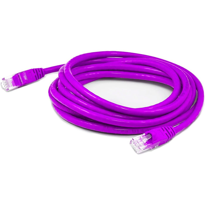 AddOn 15ft RJ-45 (Male) to RJ-45 (Male) Purple Cat6 UTP PVC Copper Patch Cable