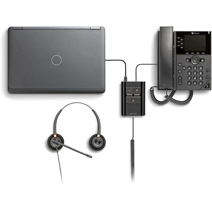 Plantronics Corded Switcher/Mixer for Quick Disconnect (QD) Headsets