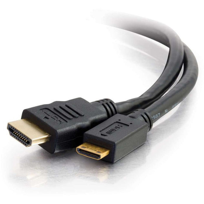 C2G 18in 4K HDMI to HDMI Mini Cable with Ethernet - High Speed - 60Hz - M/M