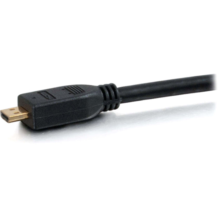C2G 18in 4K HDMI to HDMI Mini Cable with Ethernet - High Speed - 60Hz - M/M