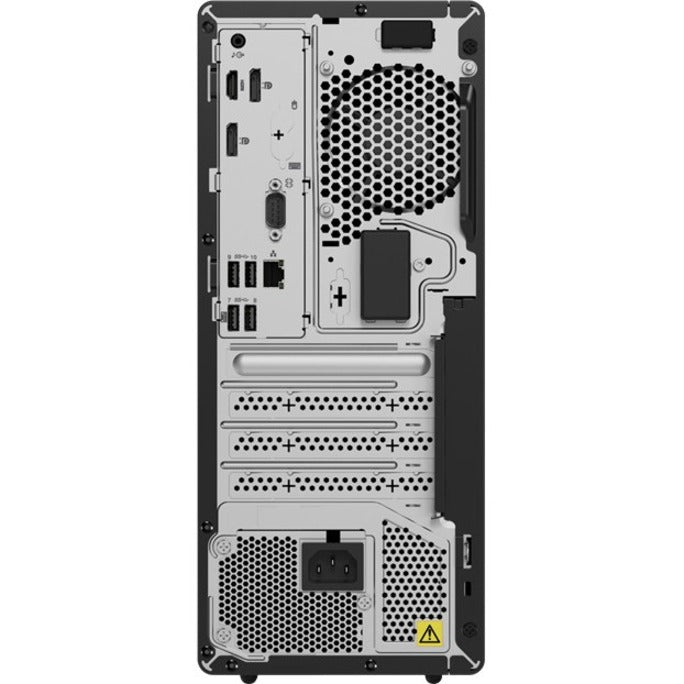 Lenovo ThinkCentre M80t Gen 3 11TE0004US Desktop Computer - Intel Core i5 12th Gen i5-12500 Hexa-core (6 Core) 3 GHz - 8 GB RAM DDR5 SDRAM - 256 GB M.2 PCI Express NVMe 4.0 SSD - Tower - Raven Black