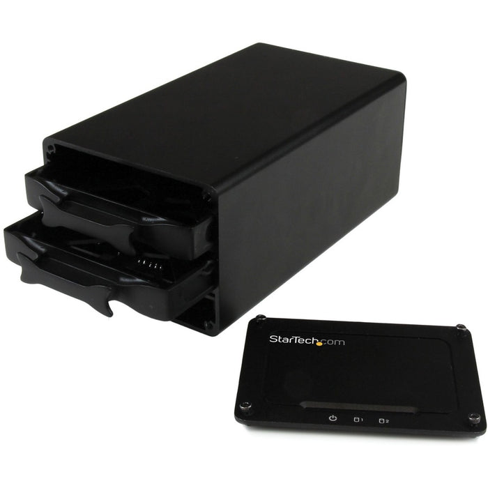 StarTech.com USB 3.1 (10Gbps) External Enclosure for Dual 2.5" SATA Drives - RAID - UASP - Compatible with USB 3.0 and 2.0 Systems