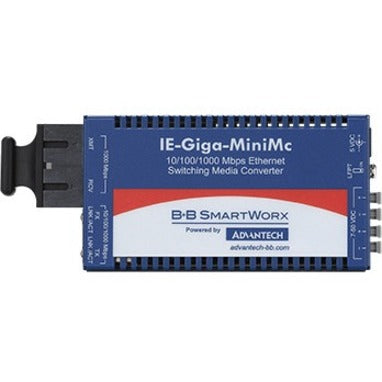 Advantech Industrial Grade 10/100/1000 Mbps Miniature Media Converter
