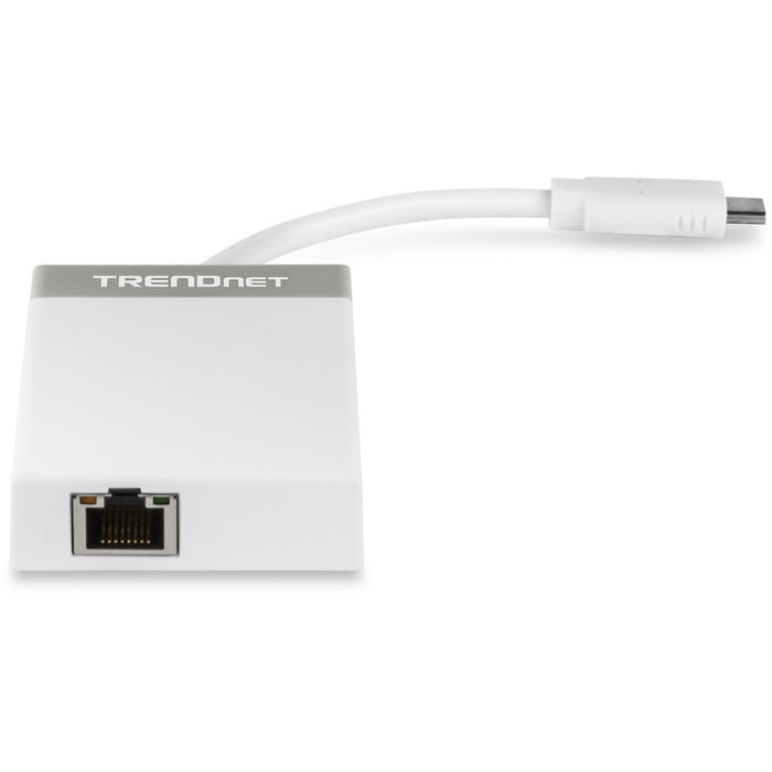 TRENDnet USB-C to Gigabit Adapter Hub, 12.7 cm (5) for Windows, Mac OS, MacBook and Surface Pro, TUC-ETGH3