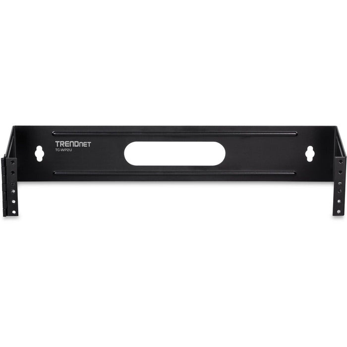 TRENDnet 2U 19-inch Hinged Wall Mount Bracket for Patch Panels and PDU Power Strips, TC-WP2U, Supports EIA-310, Steel Construction, Use with TRENDnet TC-P24C6 & TC-P16C6 Patch Panels (sold separately)