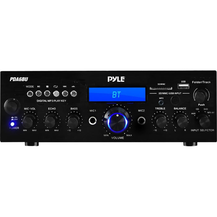Pyle PDA6BU Amplifier - 200 W RMS - 2 Channel