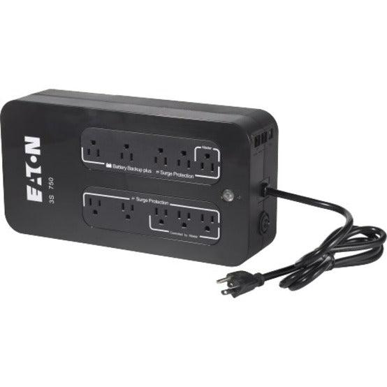 Eaton 3S UPS 750VA 450 Watt Battery Back Up 120V 10 Outlet Standby UPS NEMA 5-15P